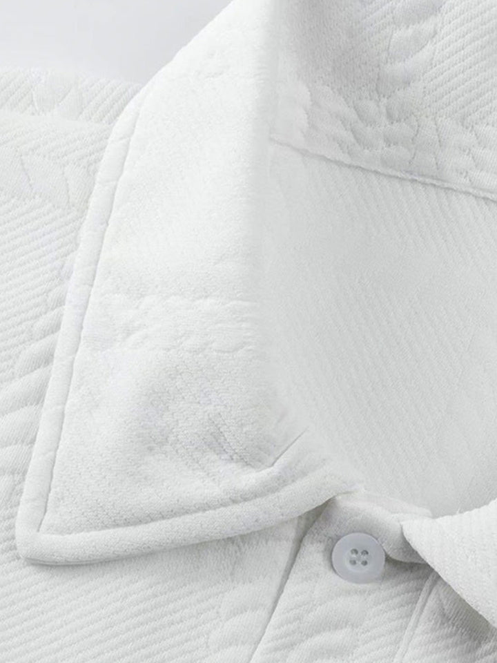 Pull à manches longues en jacquard texturé