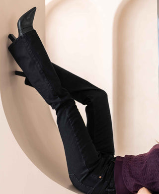 Les Flares Noir Denim Jeans
