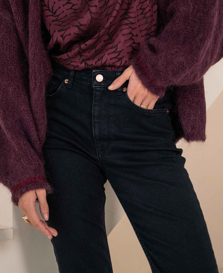 Les Flares Noir Denim Jeans