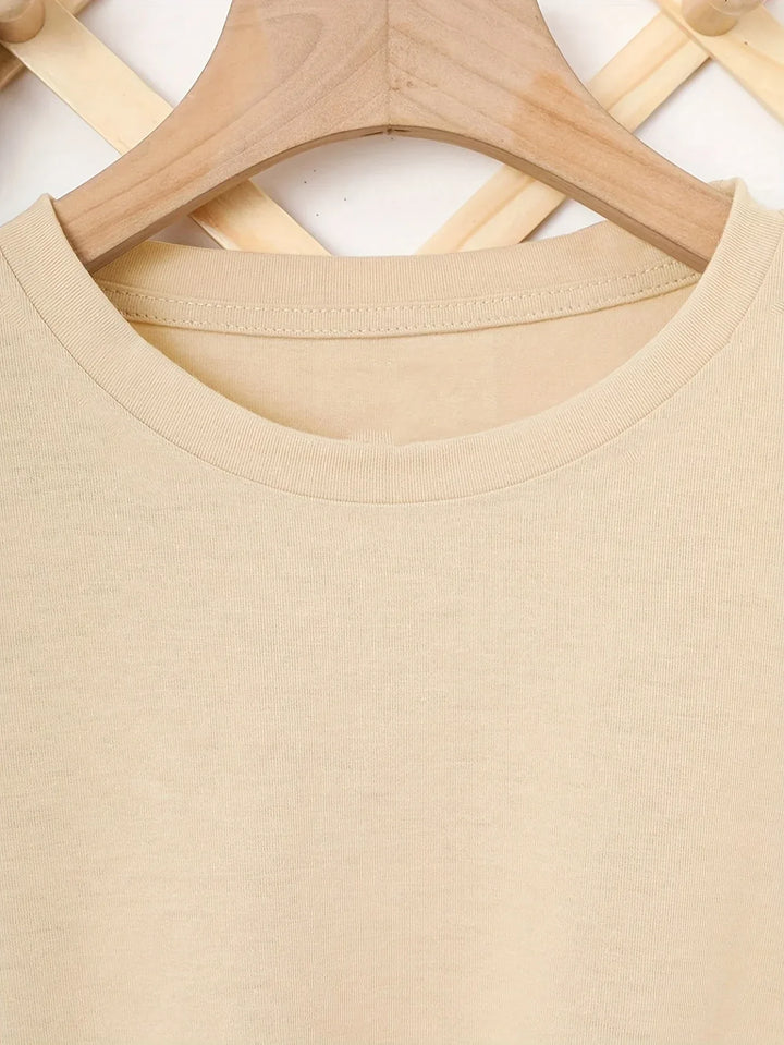 Larson - T-shirt casual à manches courtes avec motif en forme de cœur