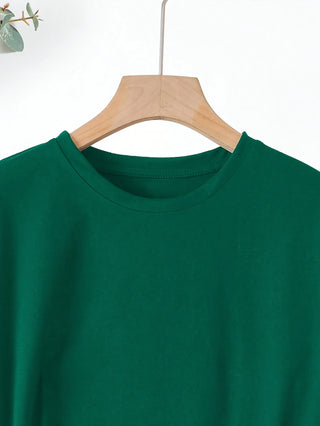 Larson - T-shirt casual à manches courtes avec motif en forme de cœur
