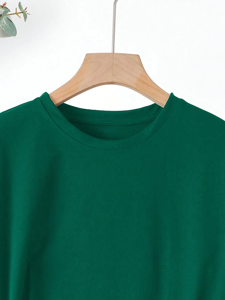 Larson - T-shirt casual à manches courtes avec motif en forme de cœur