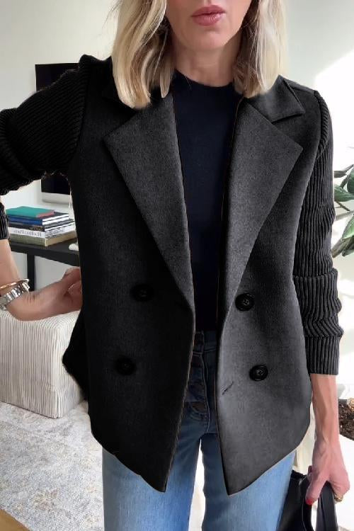 SORELLE - Blazer Élégant à Manches Tricotées